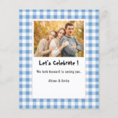 BUDGET Blue Pset Vaderdag BBQ Party nodigt uit Flyer (Achterkant)