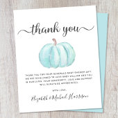 Budget Blue Pumpkin Baby Shower - Hartelijk dank