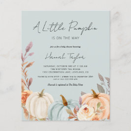 Budget Blue Pumpkin Herfst Baby shower