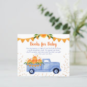 Budget Blue Pumpkin Truck Books voor Baby-kaart (Staand voorkant)