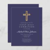 Budget Blue Religious Cross Boy First Community (Voorkant / Achterkant)