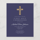 Budget Blue Religious Cross Boy First Community (Voorkant)