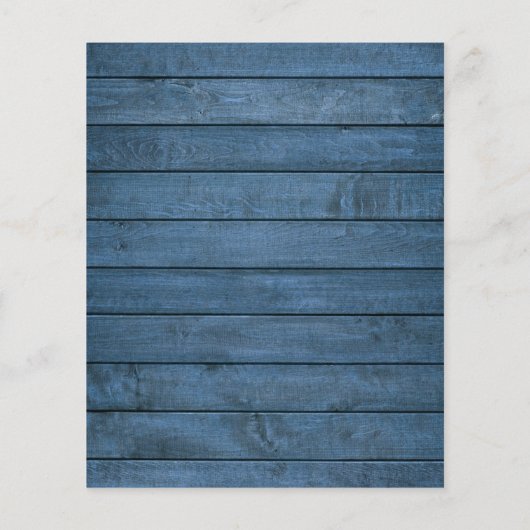 Budget Blue Rustic Licht Mason Jar Wedding Invite (Achterkant)