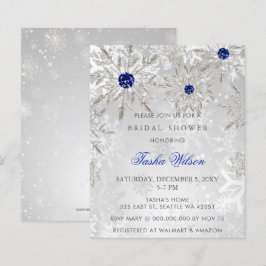 Budget Blue Snowflake Bridal Shower