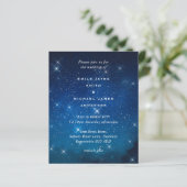 Budget Blue Sterrennacht Sky White Stars Wedding (Staand voorkant)
