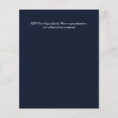 Budget Blue Sterrennacht Sky White Stars Wedding (Achterkant)