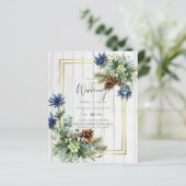 BUDGET Blue Thistle Eucalyptus Weddenschap Wonderl (Staand voorkant)