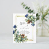 BUDGET Blue Thistle Eucalyptus Weddenschap Wonderl (Staand voorkant)