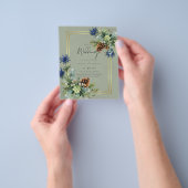 BUDGET Blue Thistle Eucalyptus Weddenschap Wonderl Flyer (Hand)
