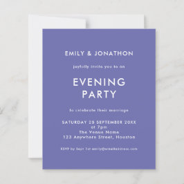 Budget Blue Wedding Evening Party nodigt uit