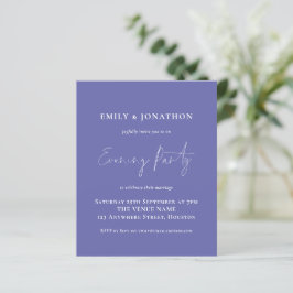 Budget Blue Wedding Evening Party nodigt uit