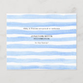 Budget Blue Welcome 1 Foto Baby Aankondiging (Achterkant)