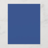 Budget Blue White Photo Floral Wedding Invite (Achterkant)