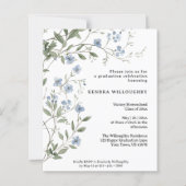 Budget Blue Wildflowers Homeschool Afstudeerder Ui (Voorkant)