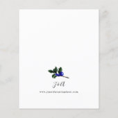 Budget Blue Winter Berries & Pine Greenery Wedding (Achterkant)