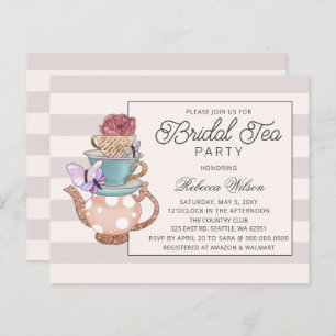 Budget Blush Floral Bridal Tea Party