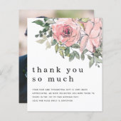 Budget Blush Florals Pas getrouwd Foto Hartelijk d (Voorkant / Achterkant)