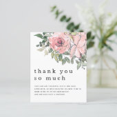 Budget Blush Florals Pas getrouwd Foto Hartelijk d (Staand voorkant)