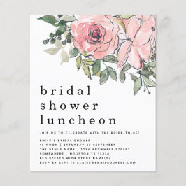 Budget Blush Florals Vrijgezellenfeest Luncheon In