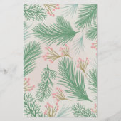 Budget Blush Forest Pine Holly Photo Holiday Card (Achterkant)