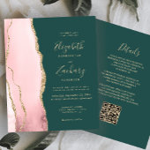 Budget Blush Gold Agaat Green QR Code Trouwen