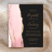 Budget Blush Gold Agate Dark Weddenschap