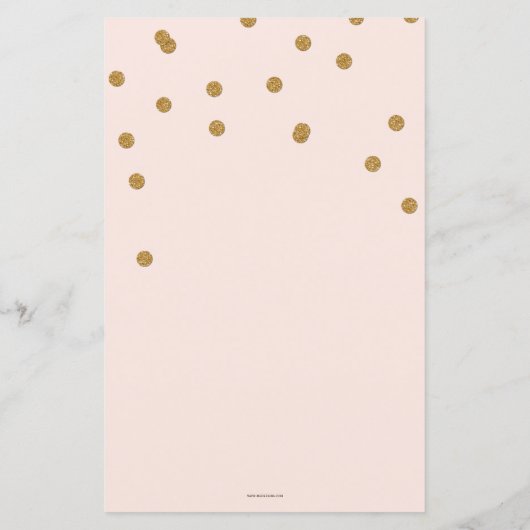 Budget Blush Gold Glitter Afstuderen Invitation (Achterkant)