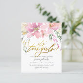 Budget Blush Gold Twin Meisjes Bloemen Baby shower (Staand voorkant)