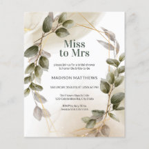 Budget Blush Green Gold Waterverf Vrijgezellenfees