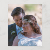 Budget Blush Leaves Pas getrouwd Foto Hartelijk da (Achterkant)