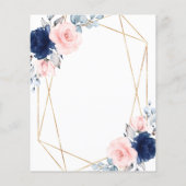 Budget Blush & Navy Alle leeftijden Verjaardag Uit (Achterkant)