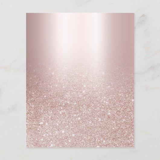 Budget Blush Ombre 50th Birthday Party Uitnodiging (Achterkant)