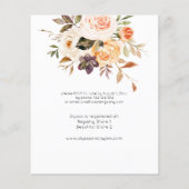 Budget Blush & Peach Floral Vrijgezellenfeest Flye Flyer (Achterkant)