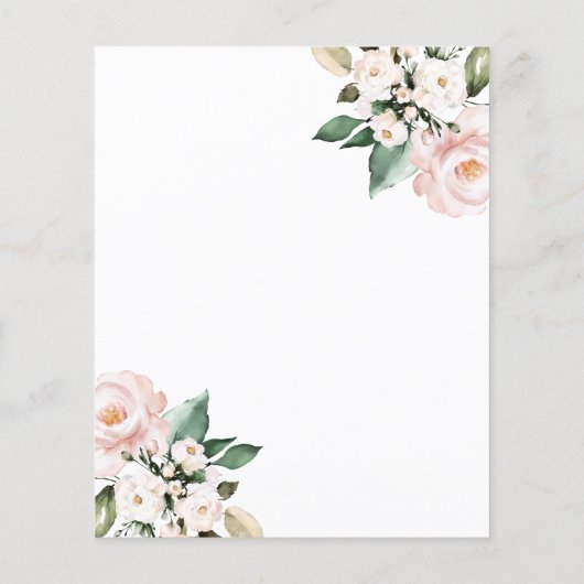 Budget Blush Pink Baby shower İnvitation (Achterkant)