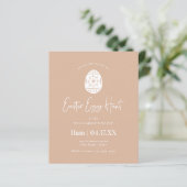 Budget Blush Pink Easter Egg Hunt Invite (Staand voorkant)
