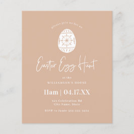 Budget Blush Pink Easter Egg Hunt Invite