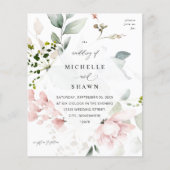Budget Blush Pink & Eucalyptus Floral Wedding (Voorkant)
