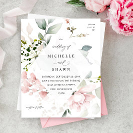 Budget Blush Pink & Eucalyptus Floral Wedding