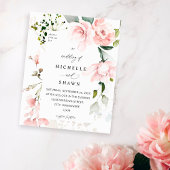 Budget Blush Pink & Eucalyptus Floral Wedding 2 Flyer