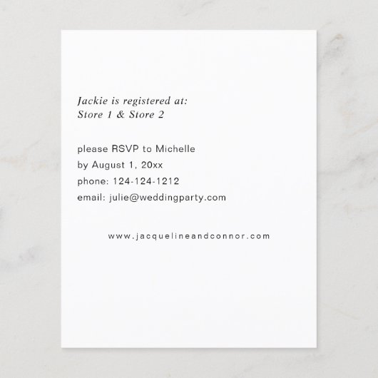 Budget Blush Pink Floral Eucalyptus Vrijgezellenfe Flyer (Achterkant)