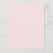 Budget Blush Pink Floral Jubileum Dinner Invite (Achterkant)