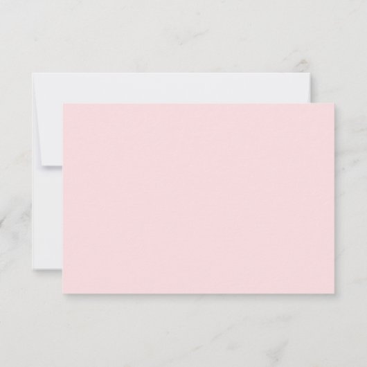 BUDGET Blush Pink Floral Moving Announcard Aankondiging (Achterkant)