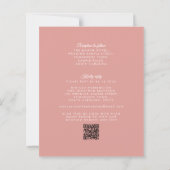 Budget Blush Pink Floral Paper Weddenschap (Achterkant)