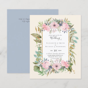 BUDGET Blush Pink Floral Weddenschap