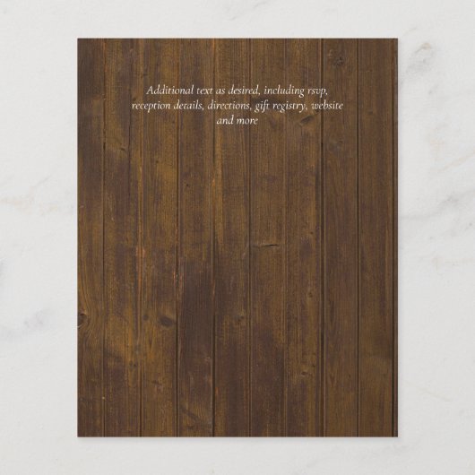 BUDGET Blush Pink Floral Wedding Invitations Flyer (Achterkant)