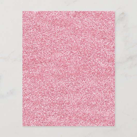 BUDGET Blush Pink Glitter Drift Graduparty (Achterkant)