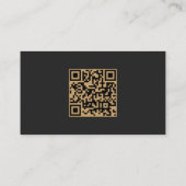 Budget Blush Pink Gold Agaat Dark Wedding QR-code Informatiekaartje (Achterkant)