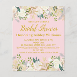 Budget Blush Pink & Gold Bridal Shower