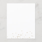 Budget Blush Pink Gold Floral Wedding Invitation (Achterkant)