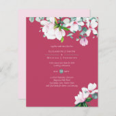 BUDGET Blush Pink Magnolias Sage Eucalyptus Wed (Voorkant / Achterkant)
